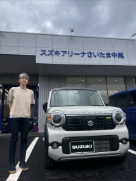 【ご納車紹介】新型ハスラー HYBRID Xをご納車しました！｜さいたま市緑区・浦和区・川口市で新型ハスラーをご検討ならアリーナさいたま中尾店